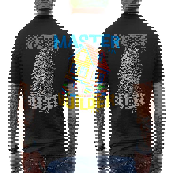 レゴのレンガ造りマスタービルダー面白い曲がった家。 メンズTシャツ バックプリント