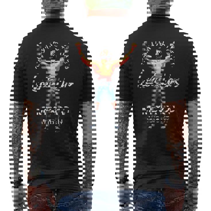 レスリング ルチャリブレ メキシカンヴィンテージ メンズTシャツ バックプリント