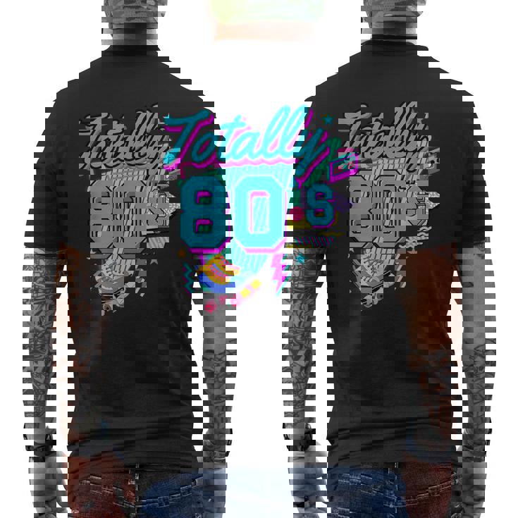 レトロ 1980年代 カラフル 80年代 面白い 80 レイブ テーマ パーティー メンズTシャツ バックプリント