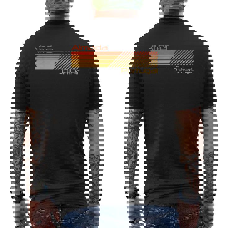 レトロ アルマダ ポルトガル メンズTシャツ バックプリント