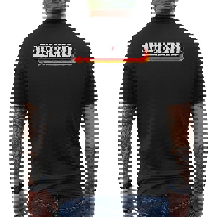 レトロ オーバーランド メンズTシャツ バックプリント