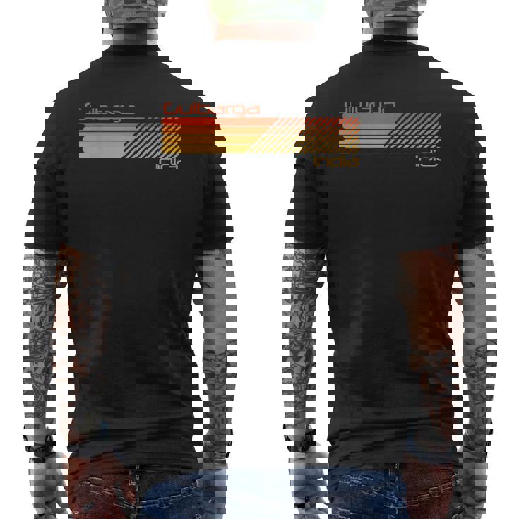 レトロ グルバルガ インド メンズTシャツ バックプリント