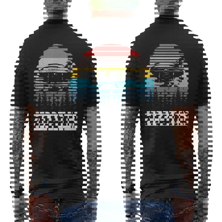 レトロ ツェッペリン 70年代 80年代 飛行船 ツェッペリン ツェップリン メンズTシャツ バックプリント