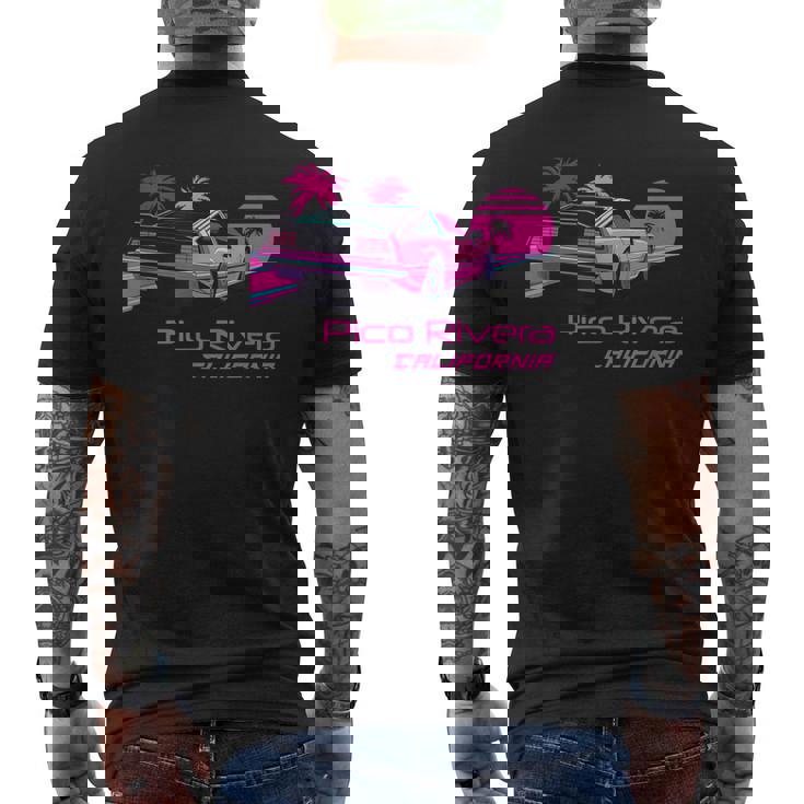 レトロ ピコ リベラ カリフォルニア メンズTシャツ バックプリント