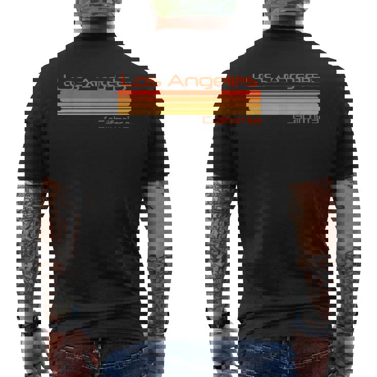 レトロ ロサンゼルス カリフォルニア メンズTシャツ バックプリント