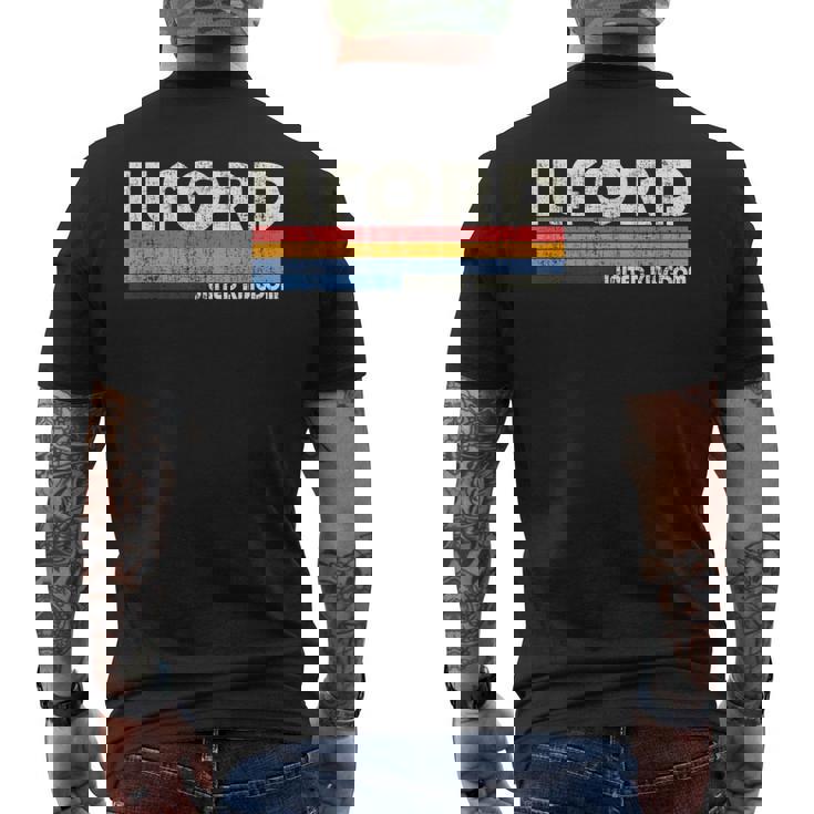 レトロ ヴィンテージ 70年代 80年代 スタイル イルフォード イギリス メンズTシャツ バックプリント