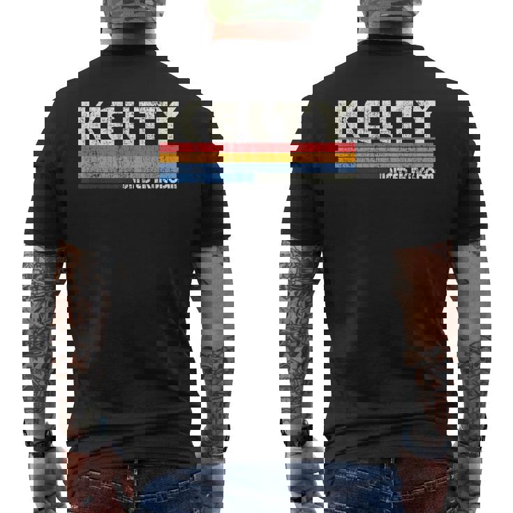 レトロ ヴィンテージ 70年代80年代スタイル ケルティ、イギリス メンズTシャツ バックプリント