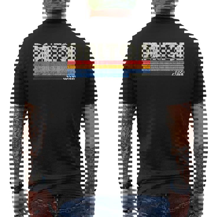 レトロ ヴィンテージ 70年代80年代スタイル ジョージア州ダルトン メンズTシャツ バックプリント