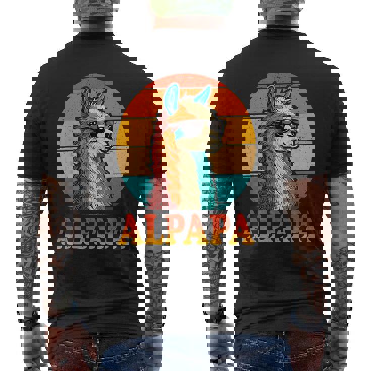 レトロ ヴィンテージ Alpapa アルパカ 恋人 ラマ 父の日 メンズTシャツ バックプリント