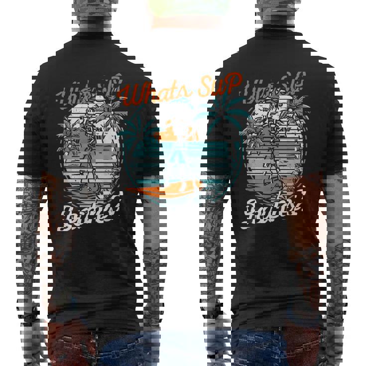 レトロup スタンドアップパドルボード スケルトンup ビーチとは メンズTシャツ バックプリント