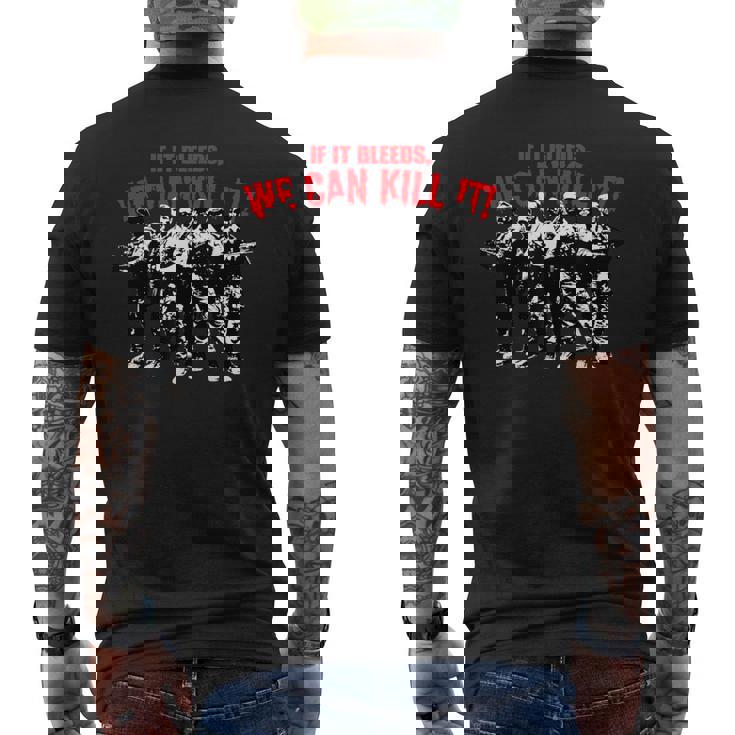 レトロなアクション映画の引用 メンズTシャツ バックプリント