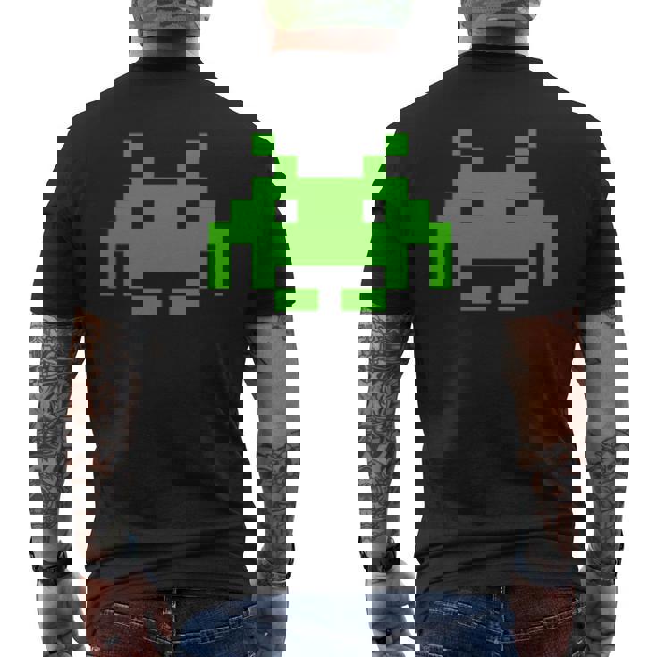 レトロインベーダー メンズTシャツ バックプリント