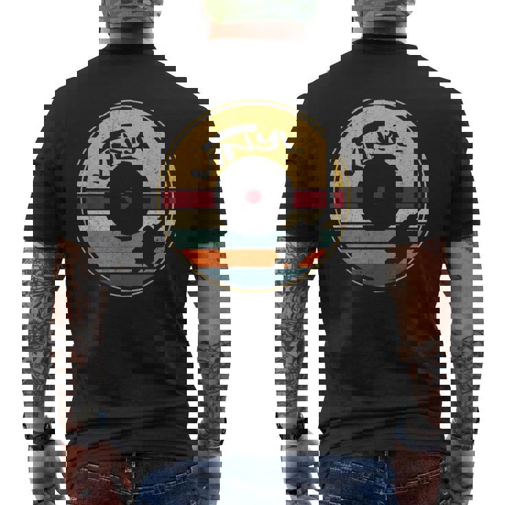 レトロビニールレコード ヴィンテージビニール Lpレコード メンズTシャツ バックプリント