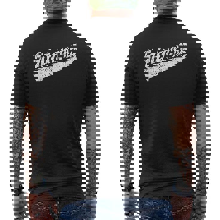 レトロモトクロス メンズTシャツ バックプリント