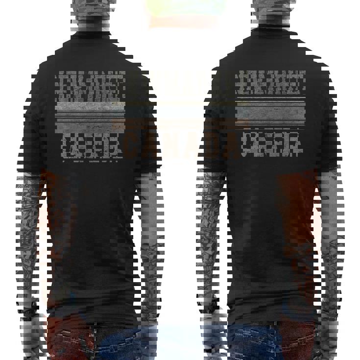 レトロ・ニューマーケット・カナダ メンズTシャツ バックプリント