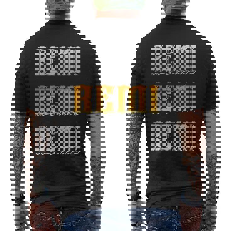 レミ 名前 ヴィンテージ レトロ 誕生日 メンズTシャツ バックプリント