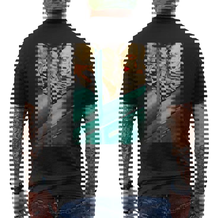 レンピカセルフポートレートの絵画autoportrait タマラ・ド・レンピッカ メンズTシャツ バックプリント