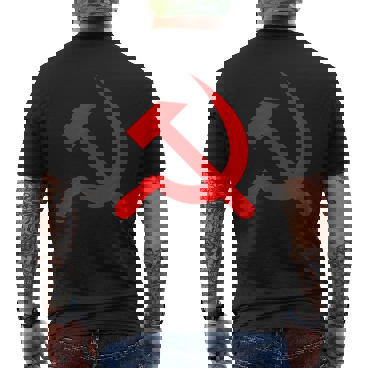 ロシア国旗 ロシア ソビエト ハンマーと鎌 Cccp ソ連 ギフト メンズTシャツ バックプリント