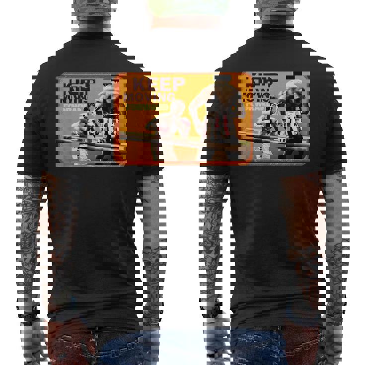 ロッキーキープ・ムービング・フォード・アポロ・ファイト メンズTシャツ バックプリント