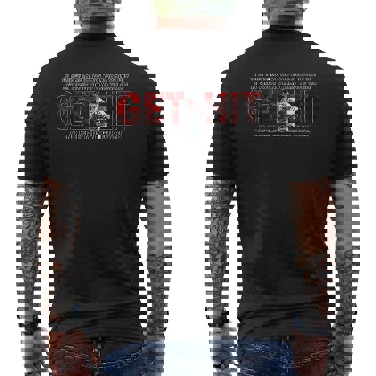 ロッキー・ゲット・ヒット メンズTシャツ バックプリント