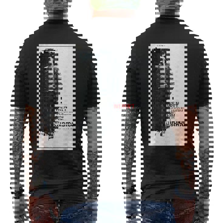 ロッキー・フロム・ザ・ネイバーフッド メンズTシャツ バックプリント