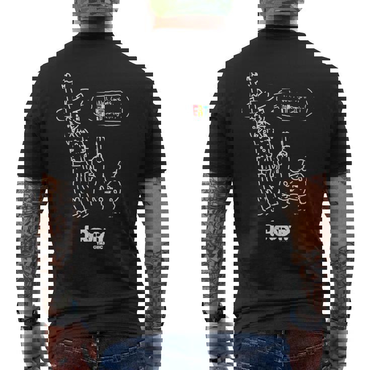 ロディ（コミックアートwh） メンズTシャツ バックプリント