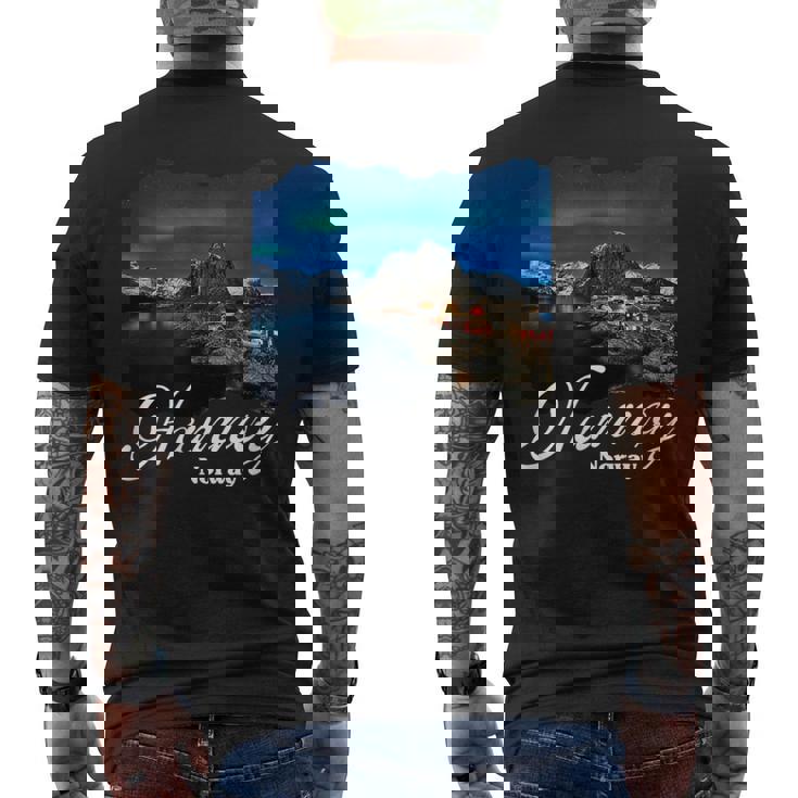 ロフォーテン諸島 ノルウェー お土産ハムノイ メンズTシャツ バックプリント