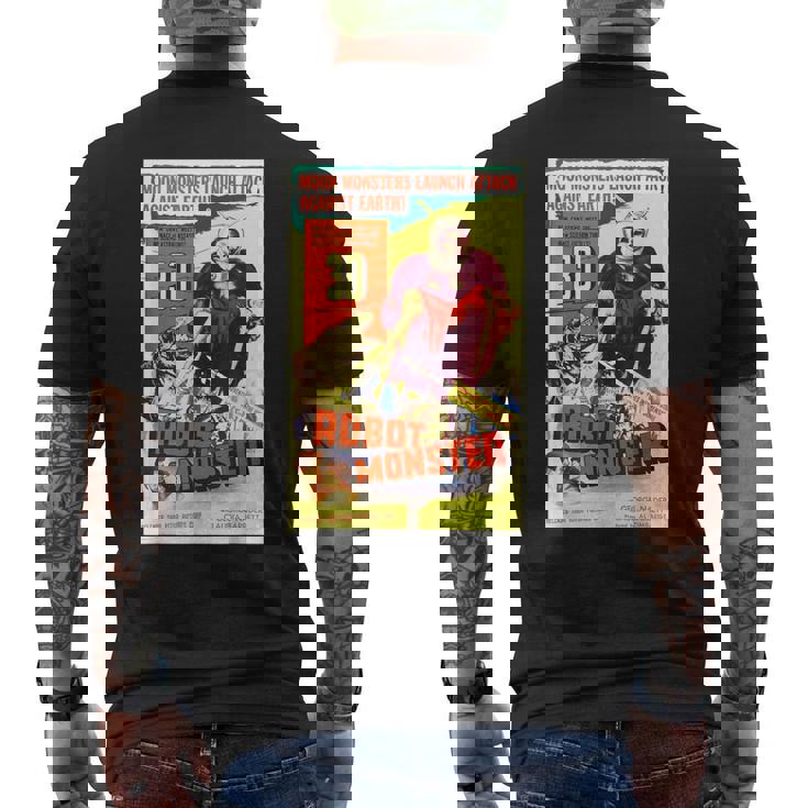 ロボットモンスター ハロウィン ホラーfエイプ 宇宙 メンズTシャツ バックプリント