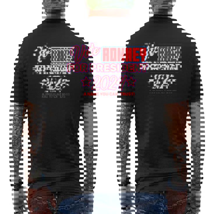ロムニー大統領 2024 メンズTシャツ バックプリント