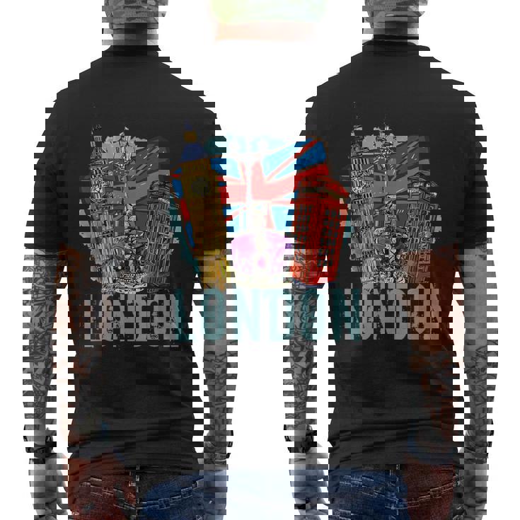 ロンドン お土産 ビッグベン ロンドン グレートブリテン イギリス メンズTシャツ バックプリント