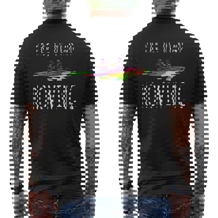 ローイング カヌー ローイング スポーツ カヤック ローイング メンズTシャツ バックプリント