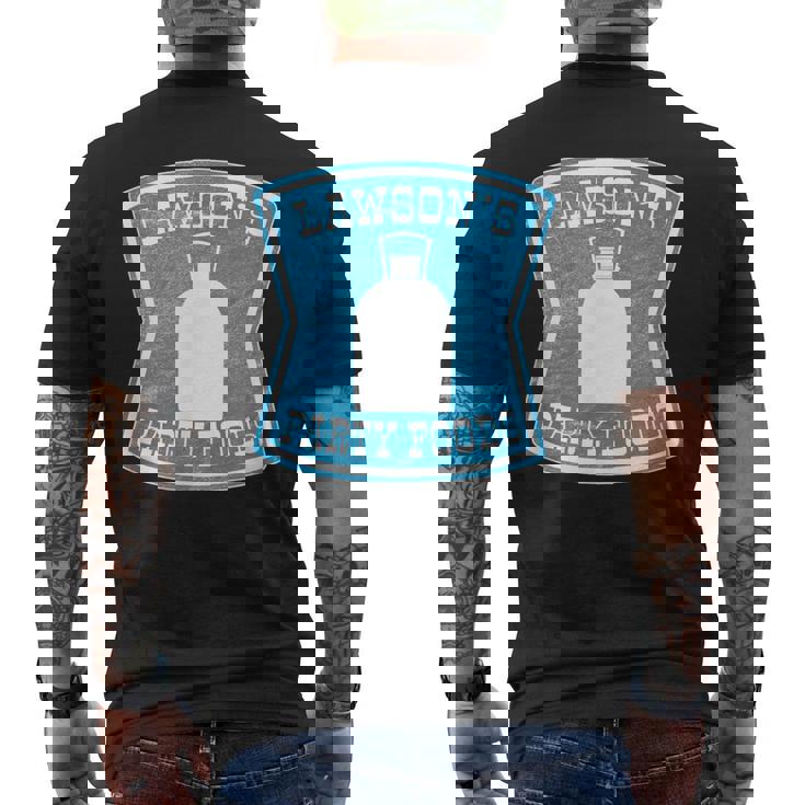 ローソン・パーティー・フーズクリーブランド メンズTシャツ バックプリント