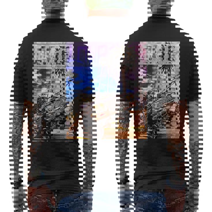 ローライダーサンセット メンズTシャツ バックプリント