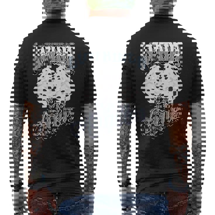 ローライダー・ダド、LAチカーノ ダイス、ロサンゼルス ローライダー スタイル メンズTシャツ バックプリント