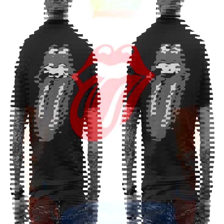 ローリングストーンズ 公式クラシックタン メンズTシャツ バックプリント