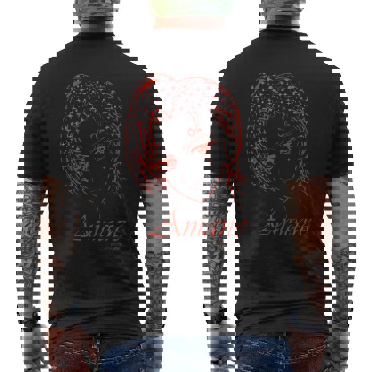 ワッチャプリマジ！ フェイスシリーズ あまね メンズTシャツ バックプリント