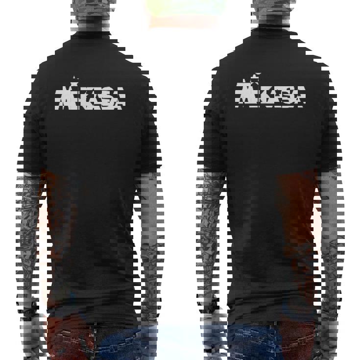 ワンポイントロゴ Wh プリント バレーボール メンズTシャツ バックプリント