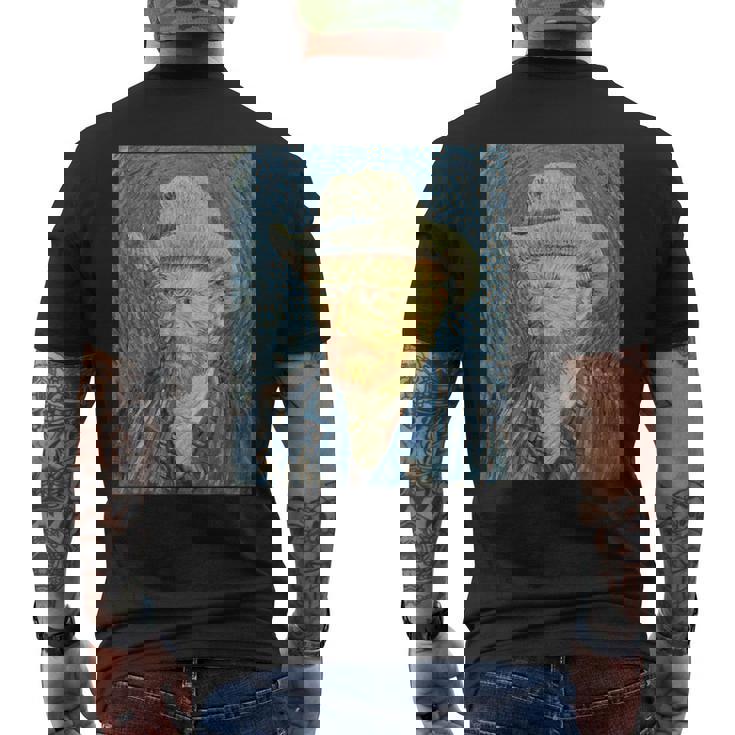 ヴァンゴッホ自画像＃3芸術家のための芸術 メンズTシャツ バックプリント