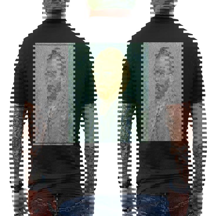 ヴァンゴッホ自画像＃4芸術家のための芸術 メンズTシャツ バックプリント