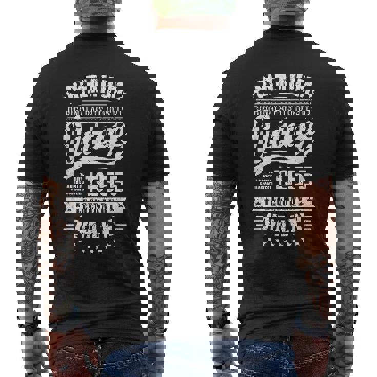 ヴィンテージ 1955 男性用 レトロ 面白い 1955 誕生日 メンズTシャツ バックプリント