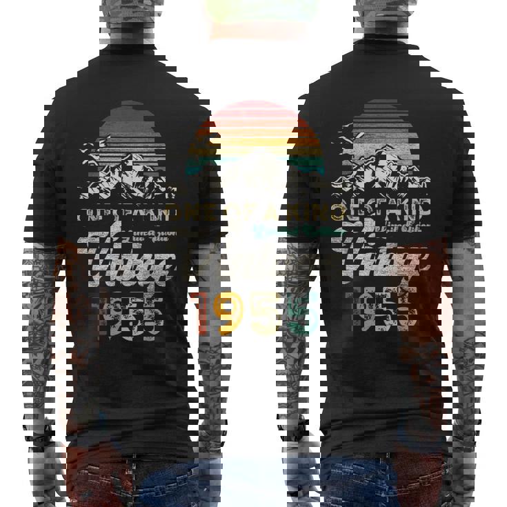 ヴィンテージ 1955 誕生日 70年 マウンテン レトロ メンズTシャツ バックプリント