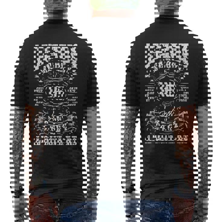 ヴィンテージ 1965 60 歳のギフト 男性 60 歳の誕生日 メンズTシャツ バックプリント