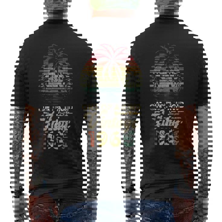 ヴィンテージ 1965年 誕生日 60歳 ヤシの木 レトロ メンズTシャツ バックプリント