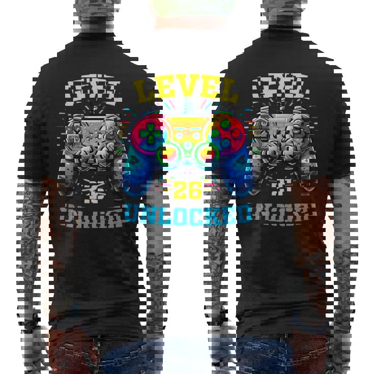 ヴィンテージ 26歳の誕生日 ゲーマー 26歳のギフト 26歳の誕生日 メンズTシャツ バックプリント