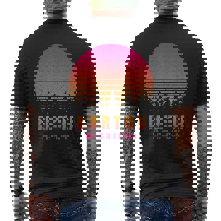 ヴィンテージ Burton Michigan Mi レトロ 70年代 80年代 グラフィック お土産 メンズTシャツ バックプリント