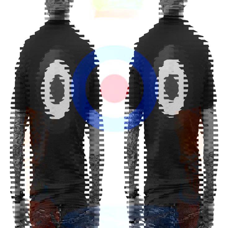 ヴィンテージ イギリス Raf Mod Bullseye レトロ シンボル ラウンデル ターゲット メンズTシャツ バックプリント