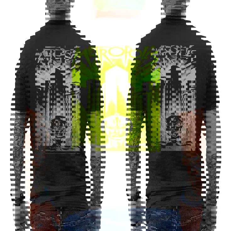 ヴィンテージ オタク メトロポリスf映画 科学教師 オタク メンズTシャツ バックプリント