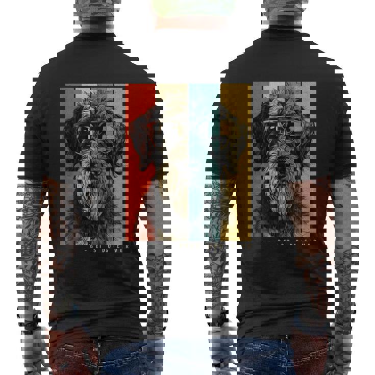 ヴィンテージ ジャイアント シュナウザー 犬 ママ パパ キッズ メンズ レディース メンズTシャツ バックプリント