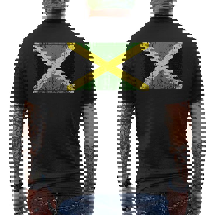 ヴィンテージ ジャマイカ バナー ファン ジャマイカ 国旗 レトロ メンズTシャツ バックプリント