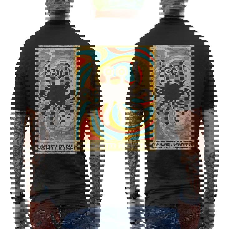 ヴィンテージ スパゲッティモンスター 無神論者 レトロギフト メンズTシャツ バックプリント